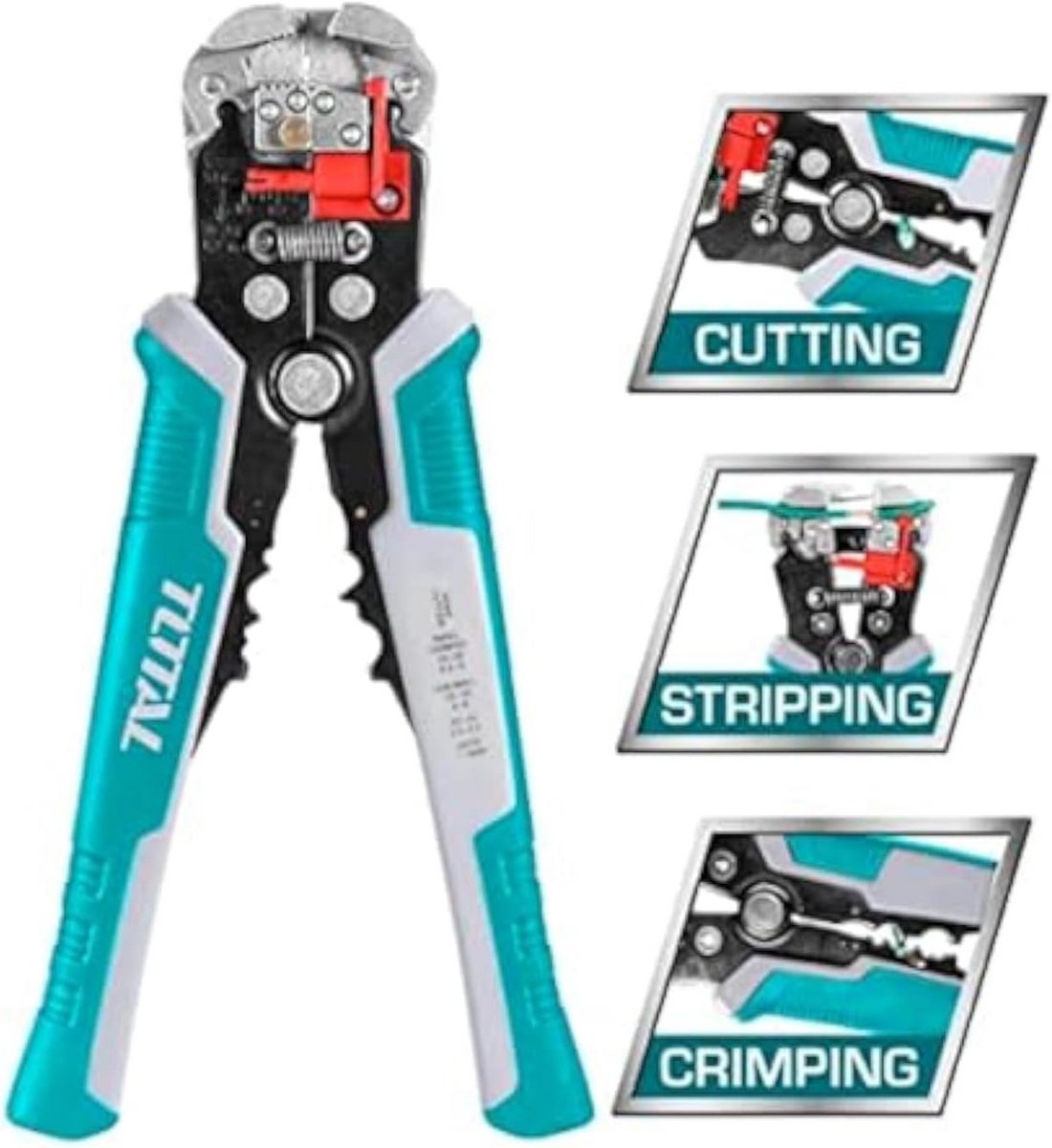 Multifunctionele 3-in-1 Elektrische Kabelstripper voor Stripten, Snijden en Krimpen (0.2-6mm)