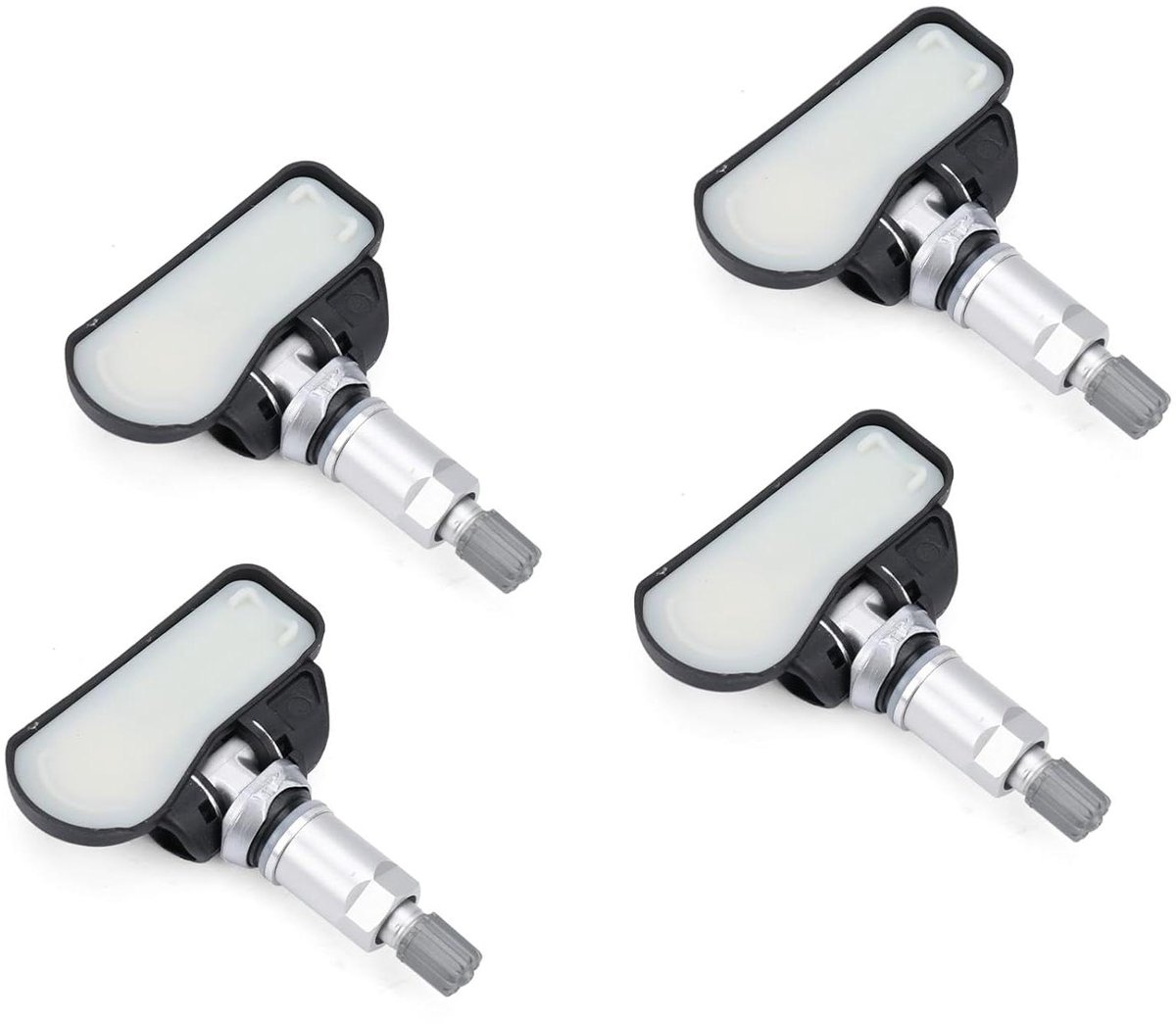 Ronte - Autobandenspanningssensor voor Mercedes C-Klasse W205 C205 A20503 2014-06/2021 W204 W203 TPMS compatibel - Set van 4 - Geschikt voor Mercedes GLE-Klasse W166 01 2015-03/2019 - A0009050030 - Bandenspanning controle - Betrouwbare sensoren