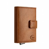 VEXON Aetas - Wallet Pro - Premium Wallet Classic - Pasjeshouder Bruin - Kaarthouder - Met Rits - 10 Pasjes, Briefgeld en Muntgeld - RFID Creditcardhouder - Mannen en Vrouwen Portemonnee - Uitschuifbaar - Bruin