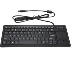 Industrieel Mechanisch Toetsenbord met Touchpad – Draadgebonden USB Hub – Ergonomisch Mini Toetsenbord