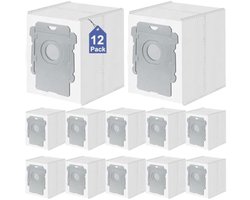 PromoHome 12 Stuks Vervangende Stofzakken Geschikt voor voor iRobot Roomba i7 i7+, i8, i8+, i3, i3+, i4, i4+, i6, i6+, s9, s9+ Plus 10 Max 105 705 Vac