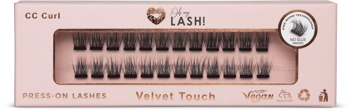 Oh My Lash - Velvet Touch - 10mm - Press On Lashes - Pre Glued - DIY Wimperextensions - Enkele Maat