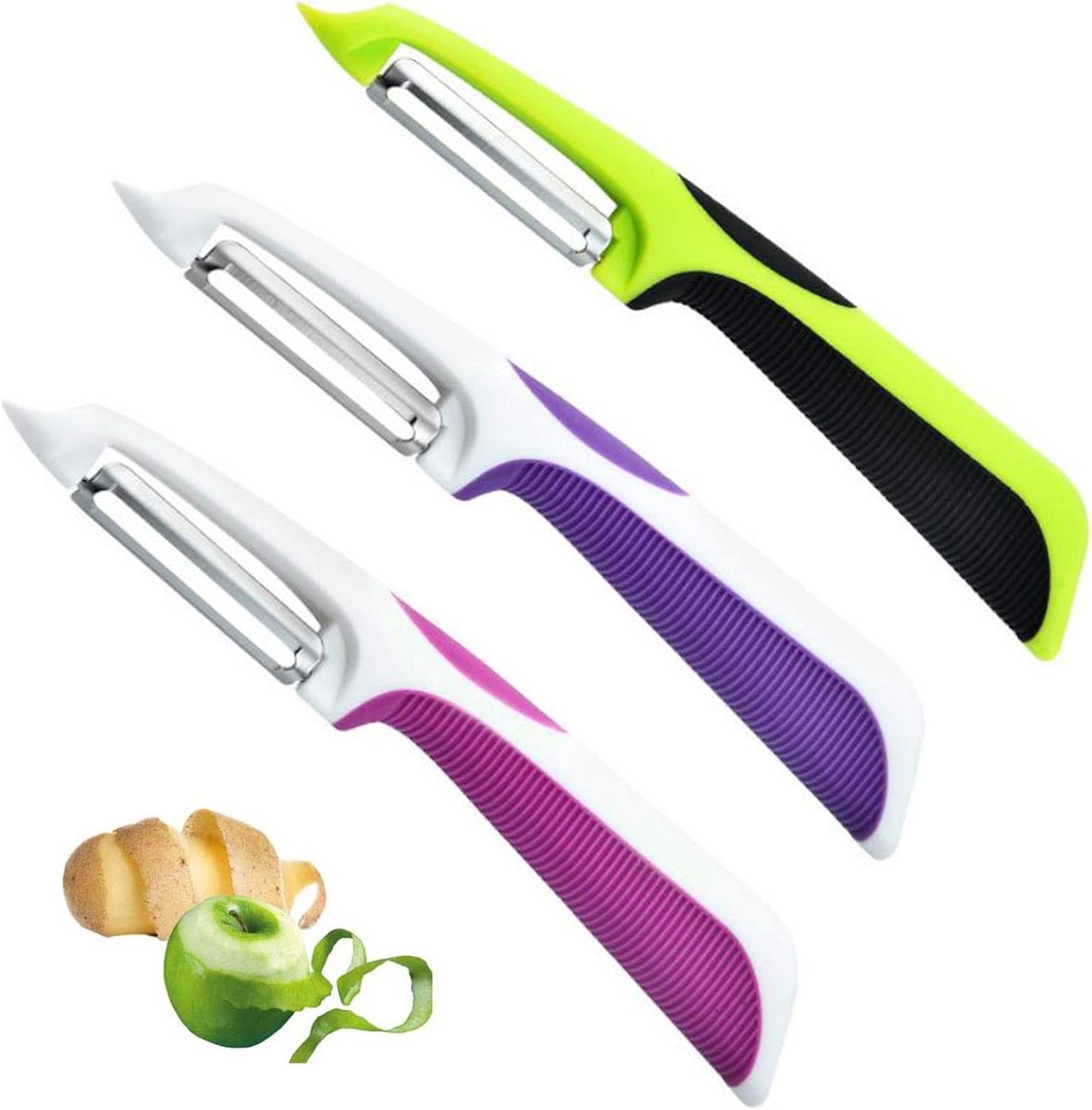 Set van 3 Multifunctionele Groente- en Fruitschillers Professionele Kwaliteit