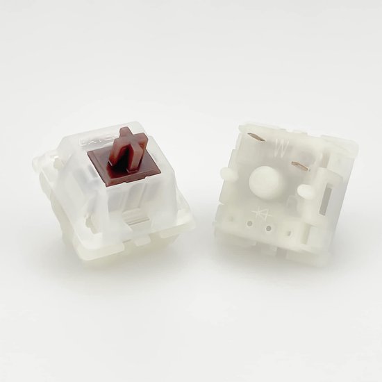 Melkachtig Gele Mechanische Schakelaars - 5-pins, 36 stuks bruin - Compatibel met MX Gamingtoetsenbord, KS-3 Patch, Tactiele Feedback, Stil en Soepel voor Snelle Actuatie — afbeelding 3