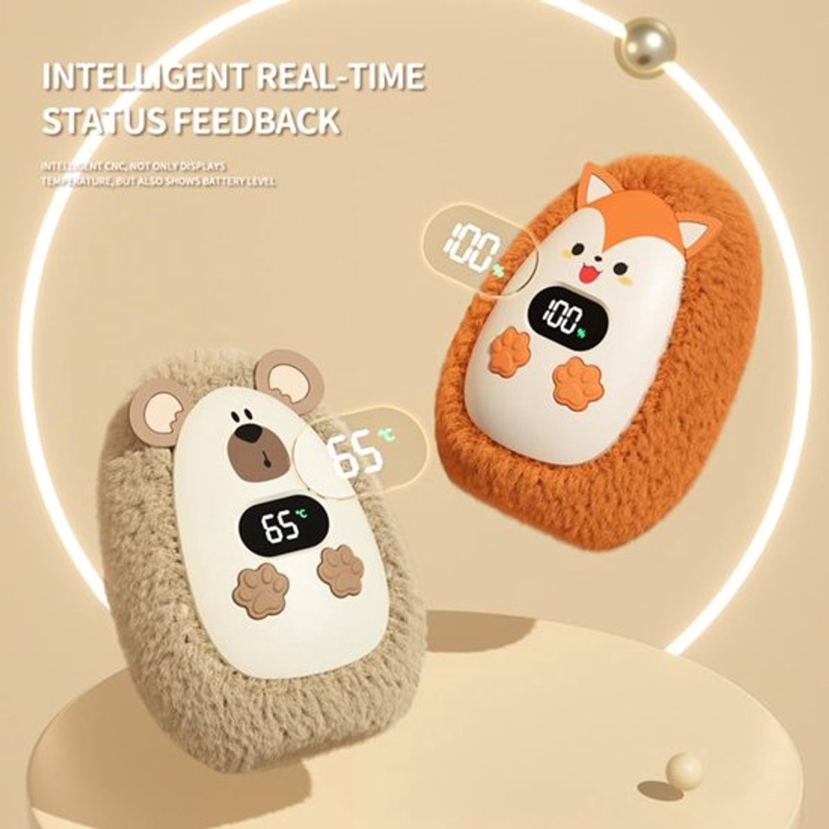 handwarmers- handwarmers herbruikbaar- Draagbare oplaadbare handwarmer - Verstelbare handwarmer voor kinderen - USB-handwarmer - 10,5 * 7,5 * 5,5 cm - Winterhandwarmer - Drie verwarmingsniveaus — cadeau in Gadgets - foto 4