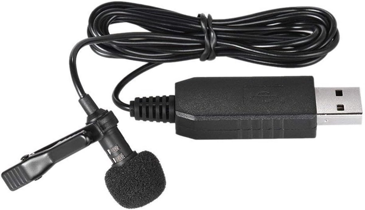 Draagbare USB-microfoon omnidirectioneel voor video-opnames en podcasten