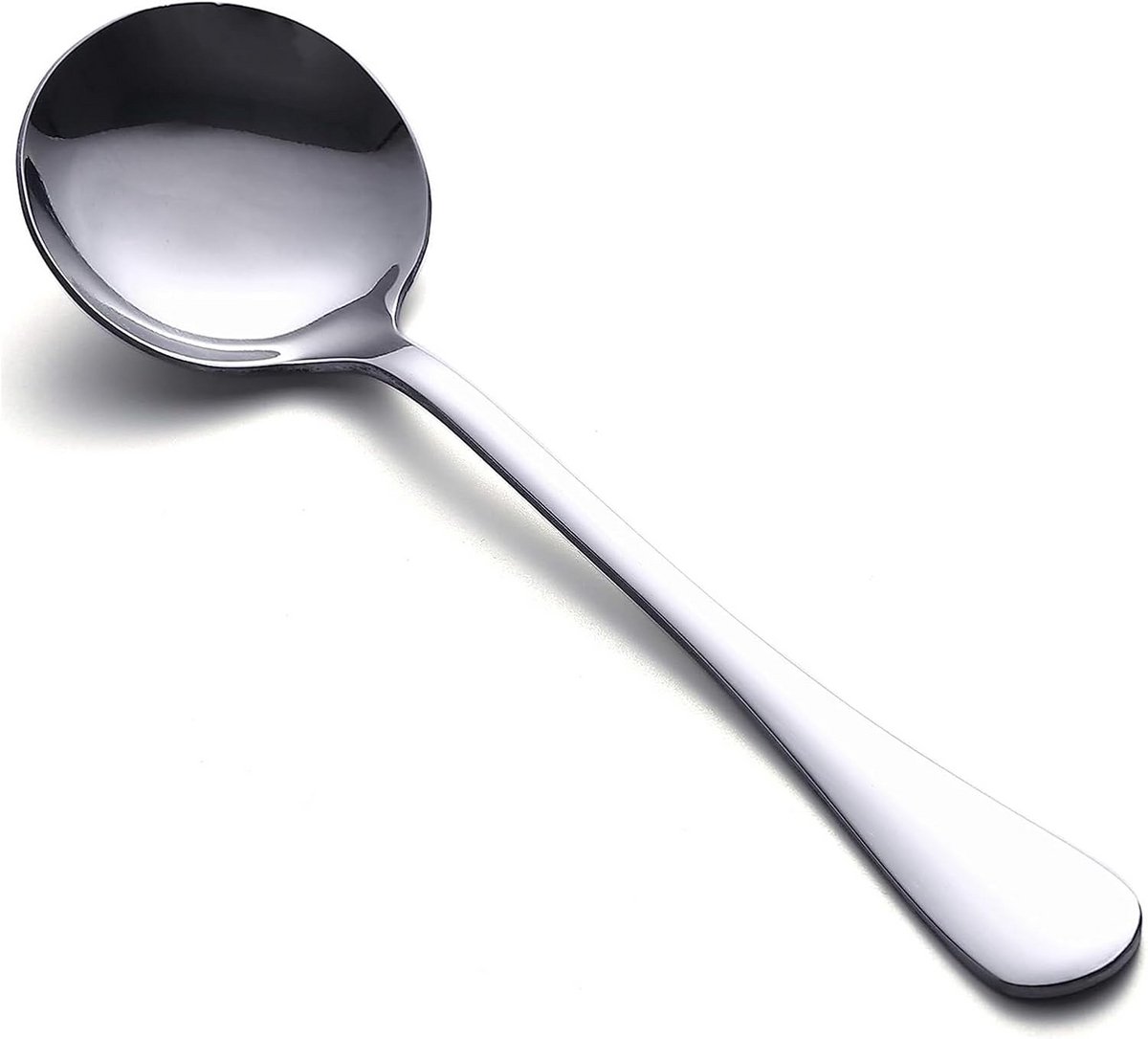 6-delige soeplepelset roestvrij staal 18,8 cm spiegelafwerking