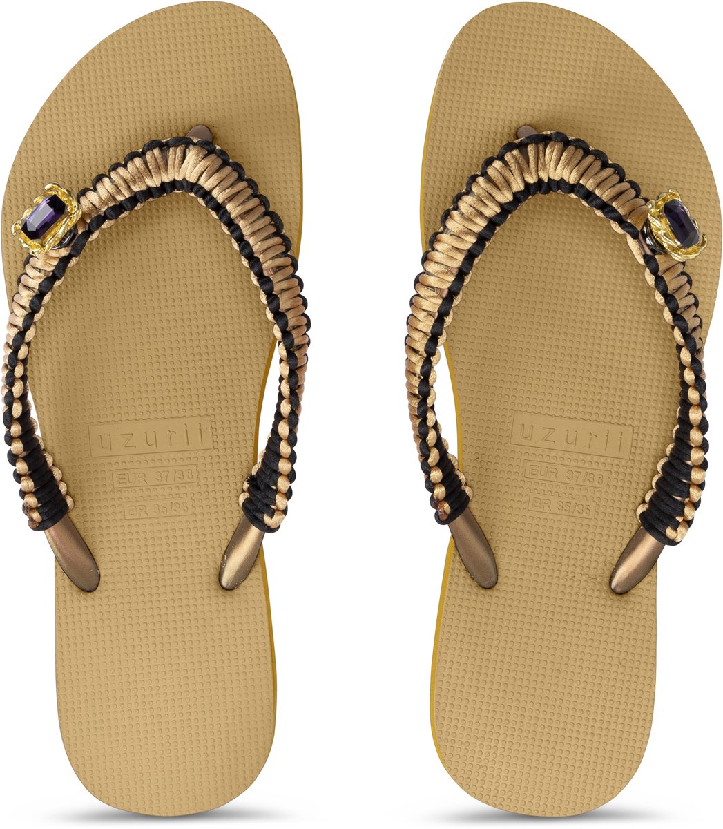 Uzurii | Teenslippers | Dames | Oker | Maat 37/38