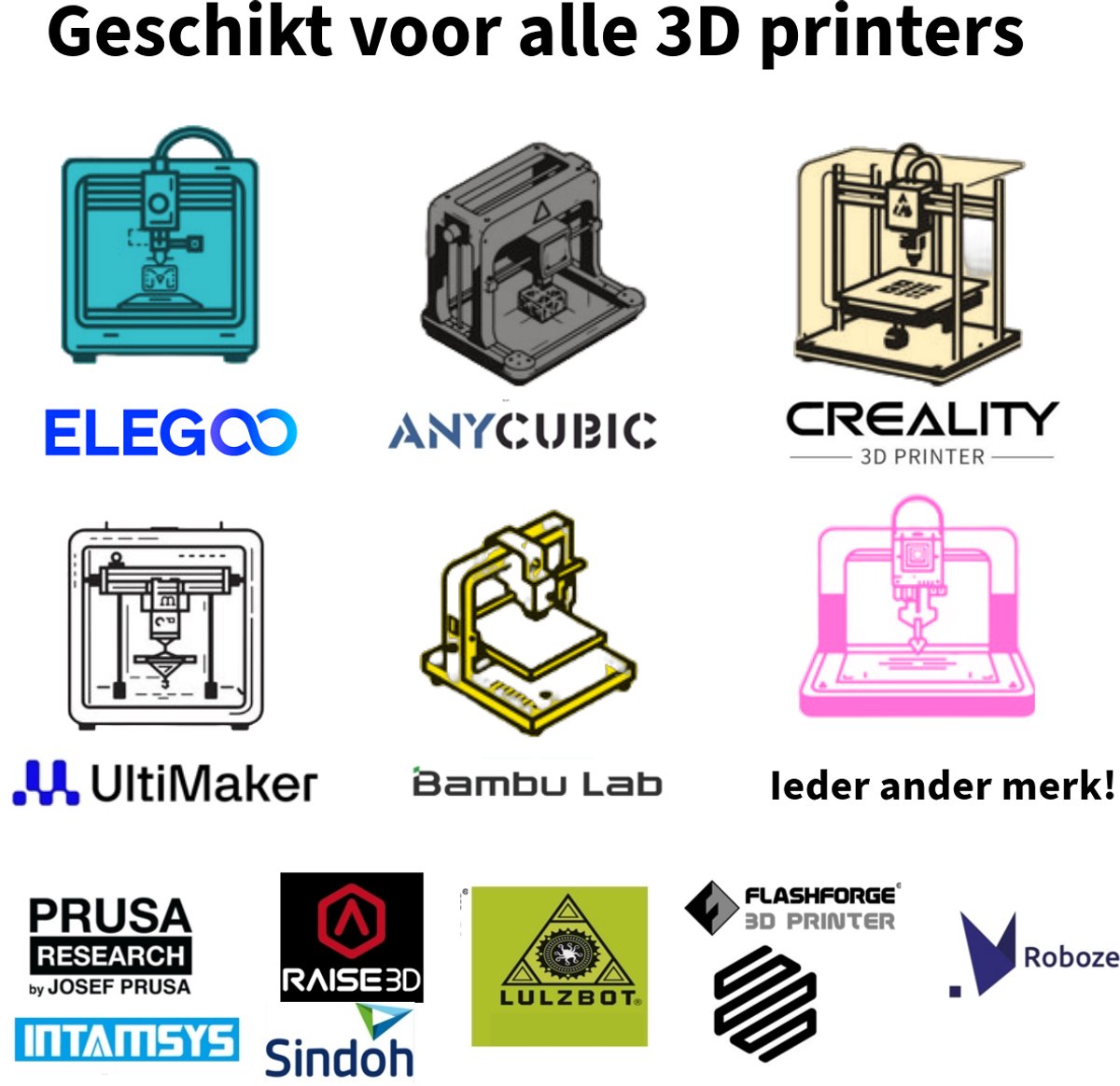 PLA+ 4KG Kerst voordeelpakket 3D Printer Filament 1.75 mm - Hoge Kwaliteit en Duurzaam - Compatibel met Creality, Bambu Lab, Esun en Meer - Perfect voor Prototypes, Modellen en Accessoires - Professioneel en Thuisgebruik – foto 4