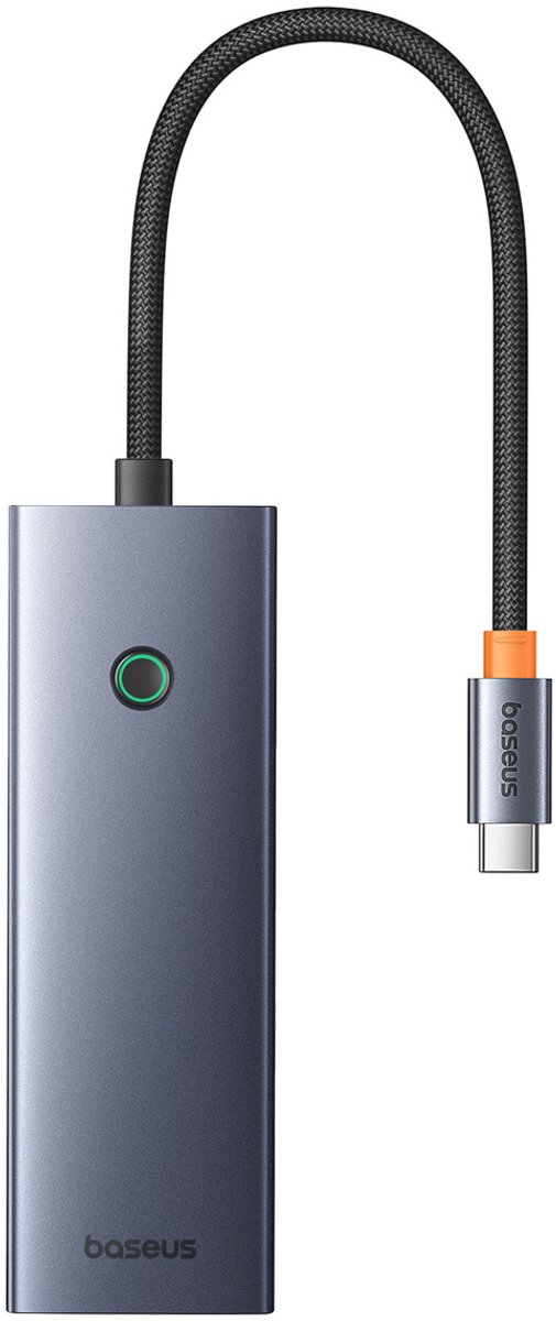 Baseus UltraJoy 5-in-1 USB-C Hub - 100 Watt opladen - 1000Mbps - Docking station - Space Grey