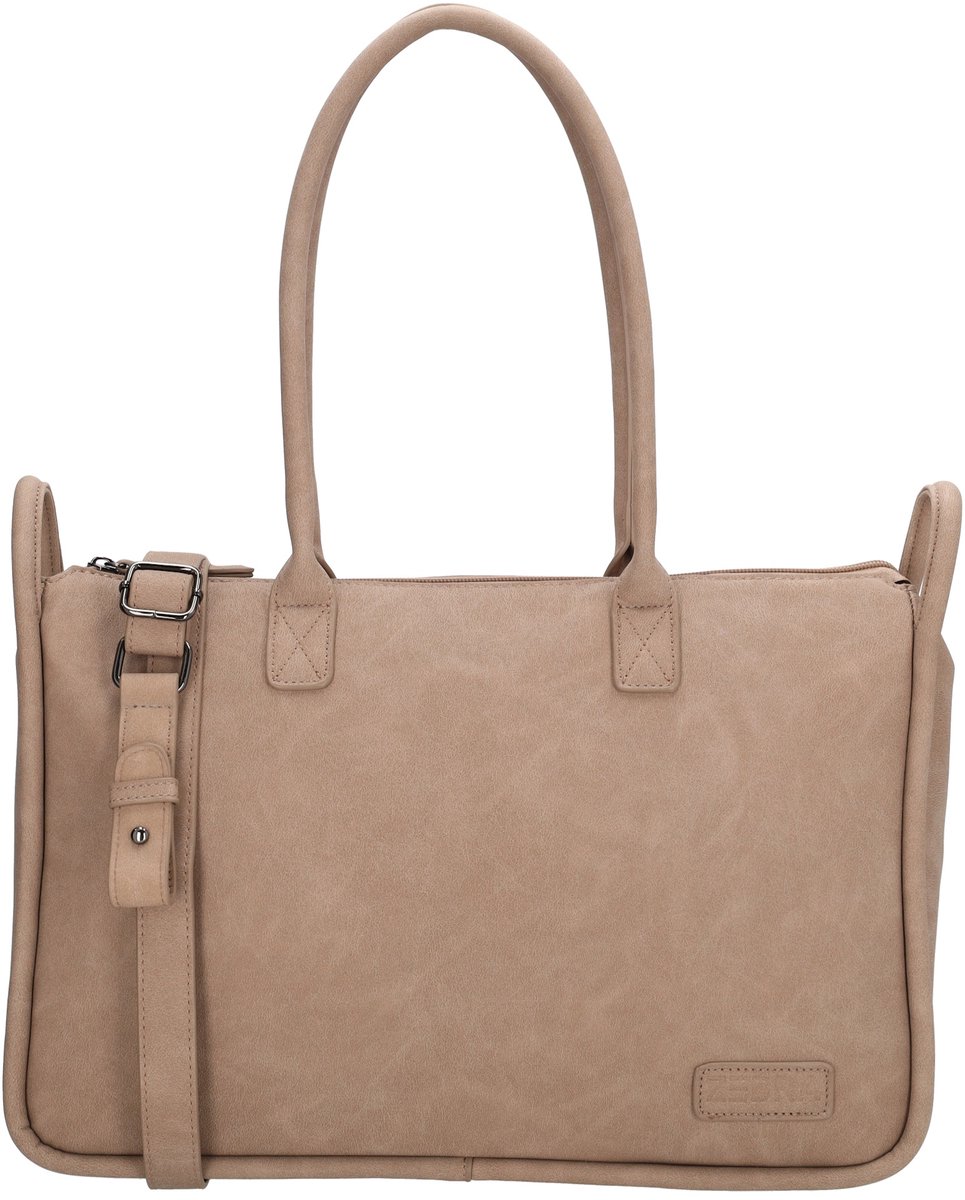 Zebra Trends Mia Laptoptas 15,6 inch - Laptopvak - Werktas - Schooltas - Dames - Lichttaupe