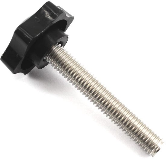 DRESSELHAUS Stergreepmoer vlak 50 mm M8 kunststof zwart, 20 stuks kopen
