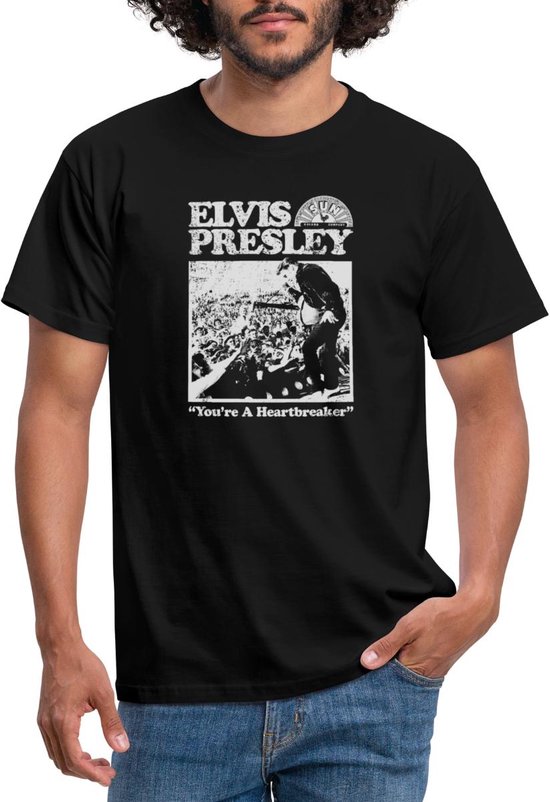Elvis Presley You're A Heartbreaker Wit T-Shirt Heren