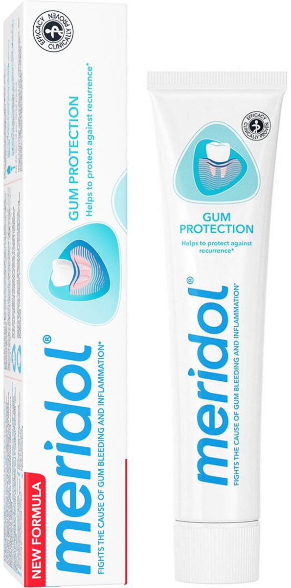 Meridol - Tandpasta Tandvleesbescherming - 75ml - Aminefluoride & Tinfluroide - Antibacterieel - Tegen tandvleesontsteking
