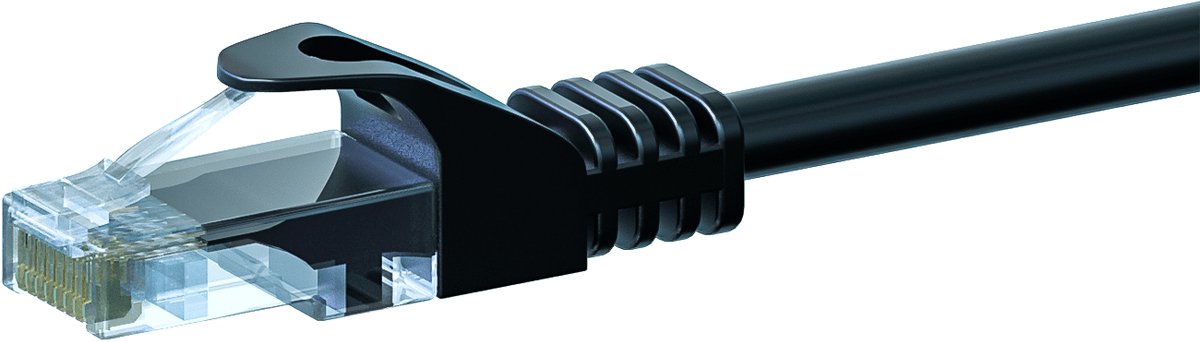 Danicom UTP CAT5e patchkabel - 30 meter zwart - 100% koper - netwerkkabel - internetkabel - UTP kabel - RJ45 - 1000 mbit/s