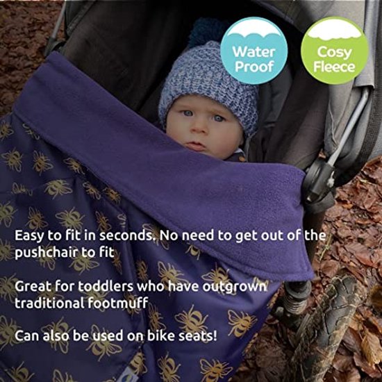 Multi-use waterdichte voetenzak voor kinderen - Perfect voor kinderwagen, drager, autostoeltje en speelmat — afbeelding 3