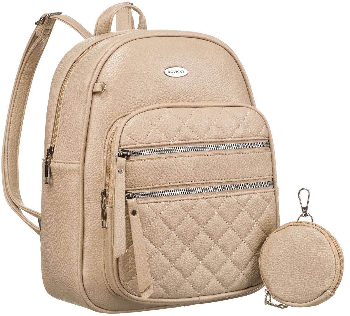 Dames PU Rugzak R-PZP-01-9922 Beige