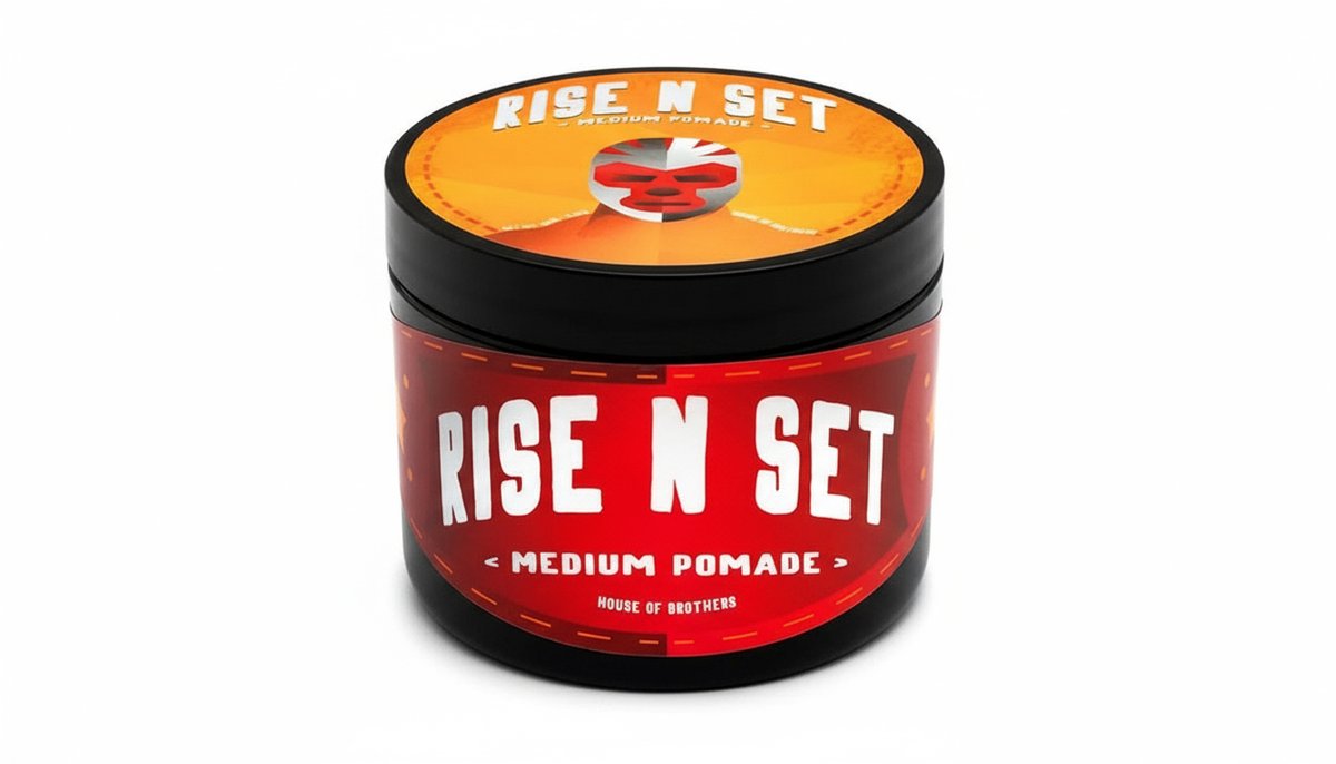 Rise n Set Pomade - Barber Haarwax - Langdurig In Model - Natuurlijke Glans - Friszoete Geur - Voor Kort Tot Middellang Haar - 100ml