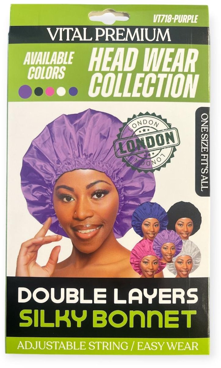 Vital Premium Double Layers Silky Bonnet - PURPLE