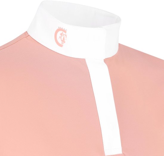 Kentucky Horsewear - Chemise de compétition Tokyo - Filles - Manches courtes - Vieux rose - Taille 150 - Respirante et élastique