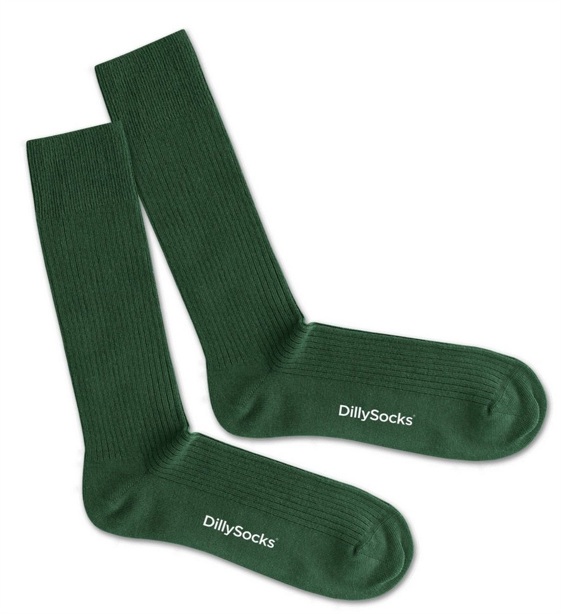 DillySocks Ribbed Forest Green Sock 41-46