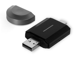 Boscer Carplay & Android Auto Dongle - Draadloos Apple Carplay & Android Auto - 2 in 1 Carplay Dongle - USB-A & USB-C - Te gebruiken met ingebouwde Apple Carplay & Android Auto - Vernieuwd 2024 Model - Extra klein formaat