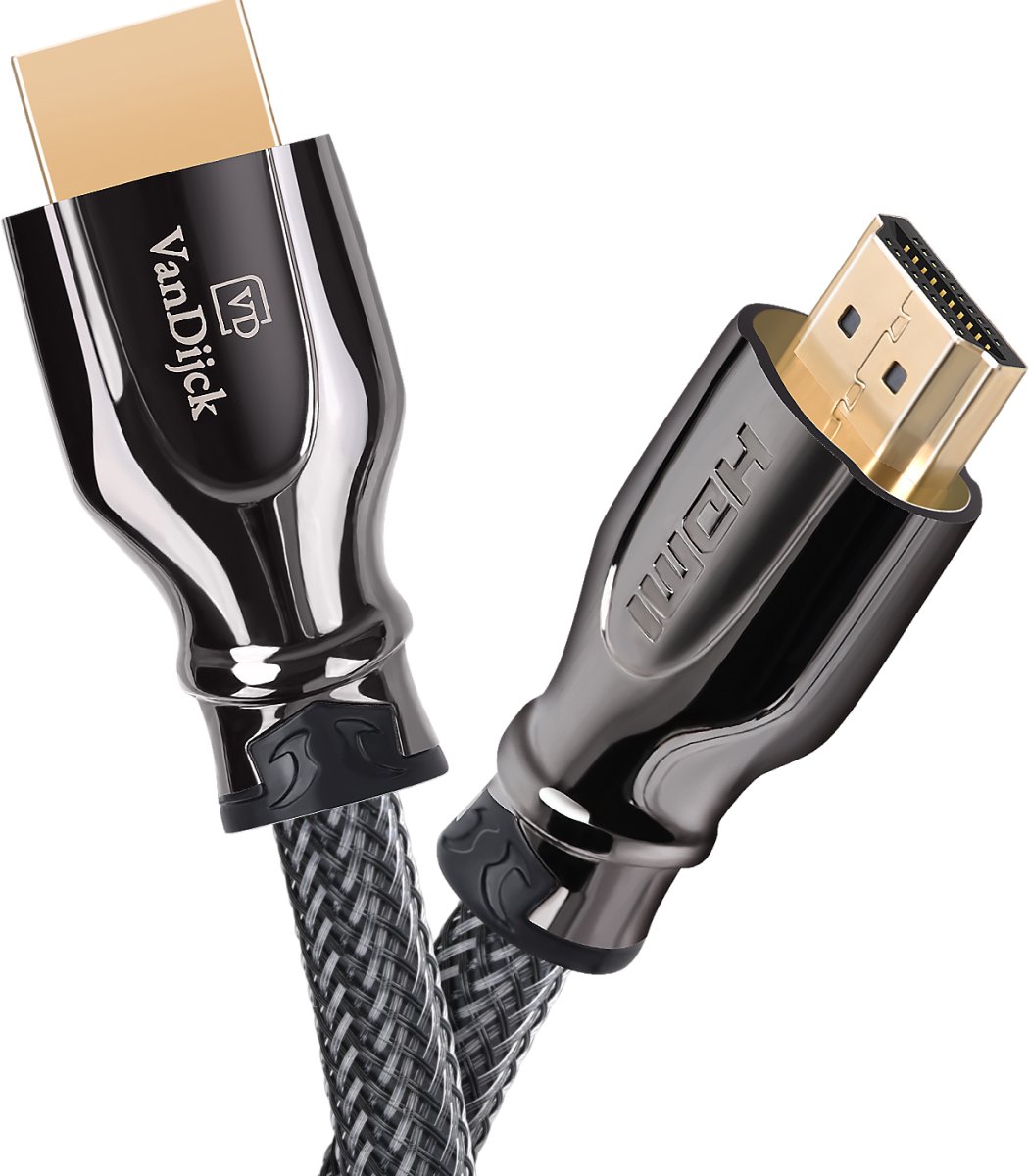 VanDijck - HDMI 2.0 Kabel 3 Meter - Ultra HD 4K High Speed (60/120/240Hz) - Vergulde Connectoren - 18GBPS - Premium 3D - TV - PC - PlayStation 4 - Xbox One