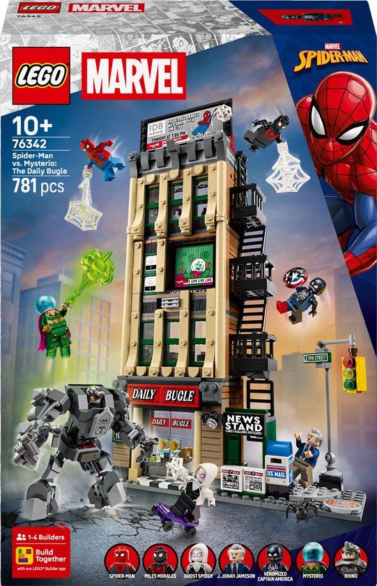 LEGO Marvel Spider-Man contre Mysterio : Le Daily Bugle - Kit de construction 76342