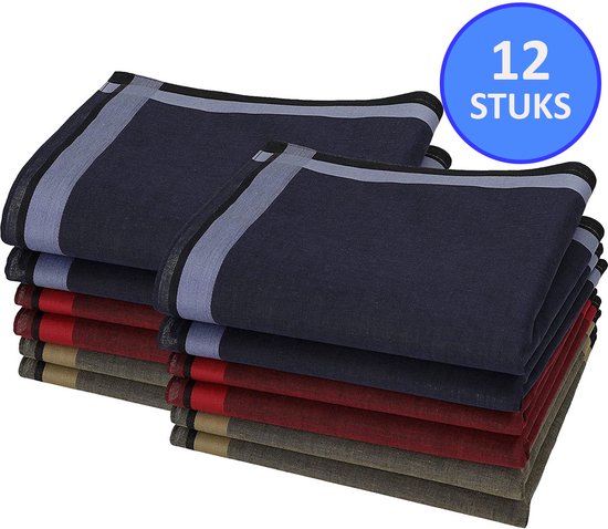 Mouchoirs - Homme - 12 mouchoirs - Sorprese cadeau - Mouchoirs homme - Mouchoir - 13