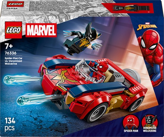 LEGO Marvel Spider-Man Voiture contre Jouets Venomisé - 76336
