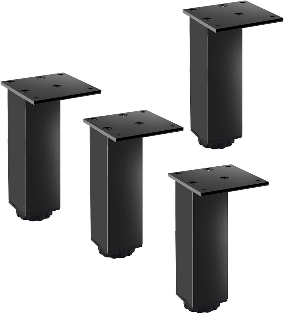 Set van 4 meubelpoten - 35 cm - Meubelpoten van aluminiumlegering, in hoogte verstelbaar -