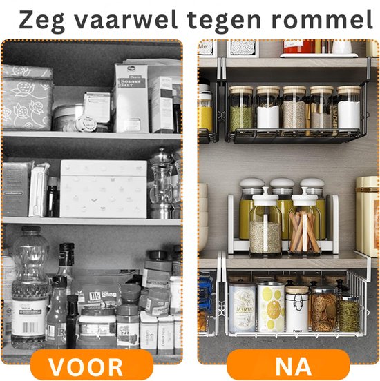 Boven de deur Pantry Organizer, wandgemonteerd kruidenrek