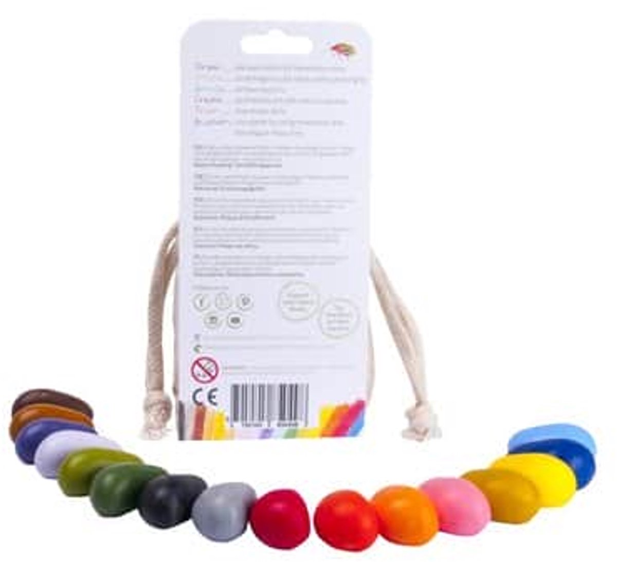 Crayon rocks - waskrijtjes - niet giftig - pengreep stimuleren - 16 stuks — afbeelding 16
