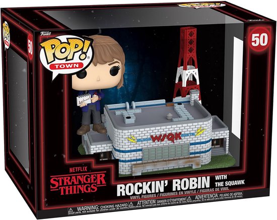 Stranger Things POP ! Figurines en Vinyl Town Rockin' Robin avec The Squawk n° 50