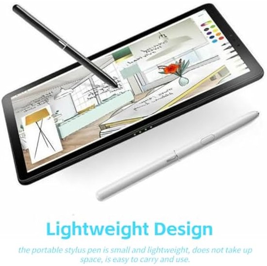 Compatibel met Tab S4 Stylus, compacte en lichtgewicht S Pen met hoge gevoeligheid, vervangende aanwijzer, compatibel met Galaxy TabS4 SM T830 T835 EJ PT830 10,5-inch tablet (zwart) van Merkloos — afbeelding 4