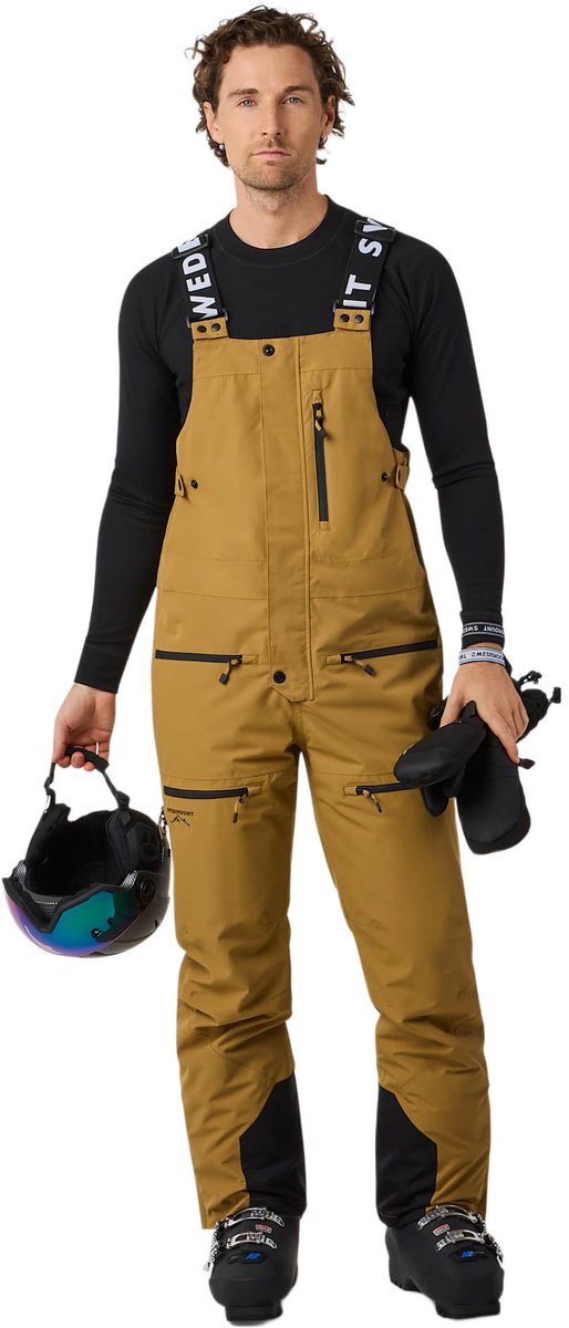 Swedemount Freeride Bib Pants II – Skibroek voor heren Creme
