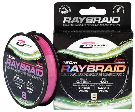 Cinnetic Raybraid Hi Vis Magnet Gevlochten Vislijn 150 M Blauw 0.140 mm van Cinnetic — afbeelding 4