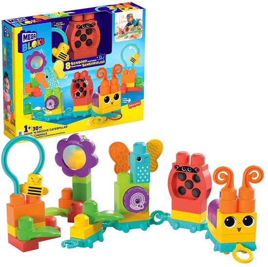 MEGA Bloks beweeg en swing rups – 30 blokken