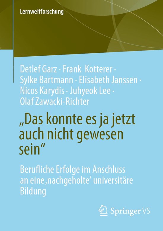 Education and Social Work (German Language) - „Das konnte  ... - cover