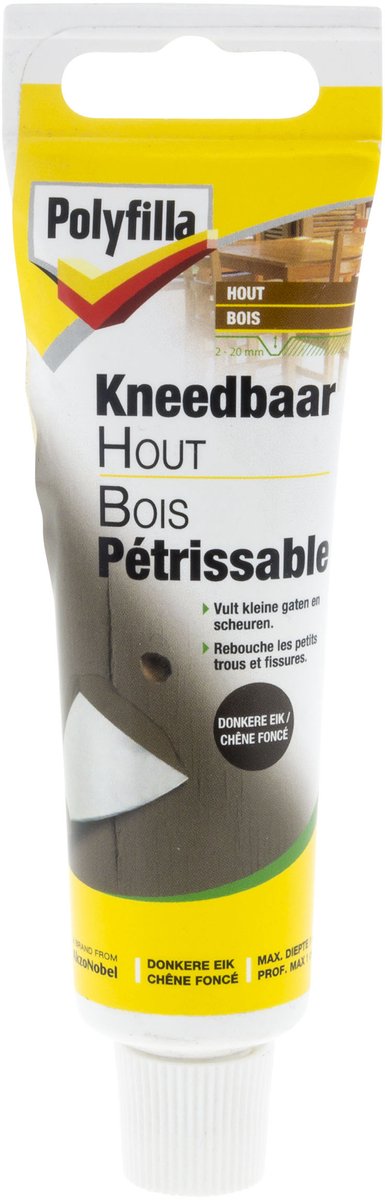 Polyfilla - Kneedbaar Hout - Donkere eik - Polyfilla - 75 G