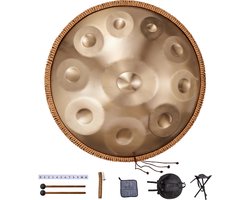 VEVOR Handpan Drum 55cm 10 Noten D Mineur Handtrommelinstrument met Hamer
