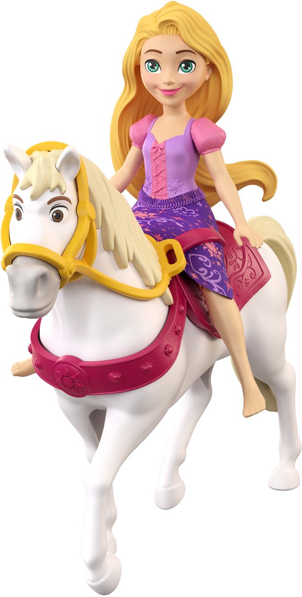 Disney Prinses Rapunzel Personageset met 3 kleine poppen en paard — cadeau in Spellen & Speelgoed - foto 3