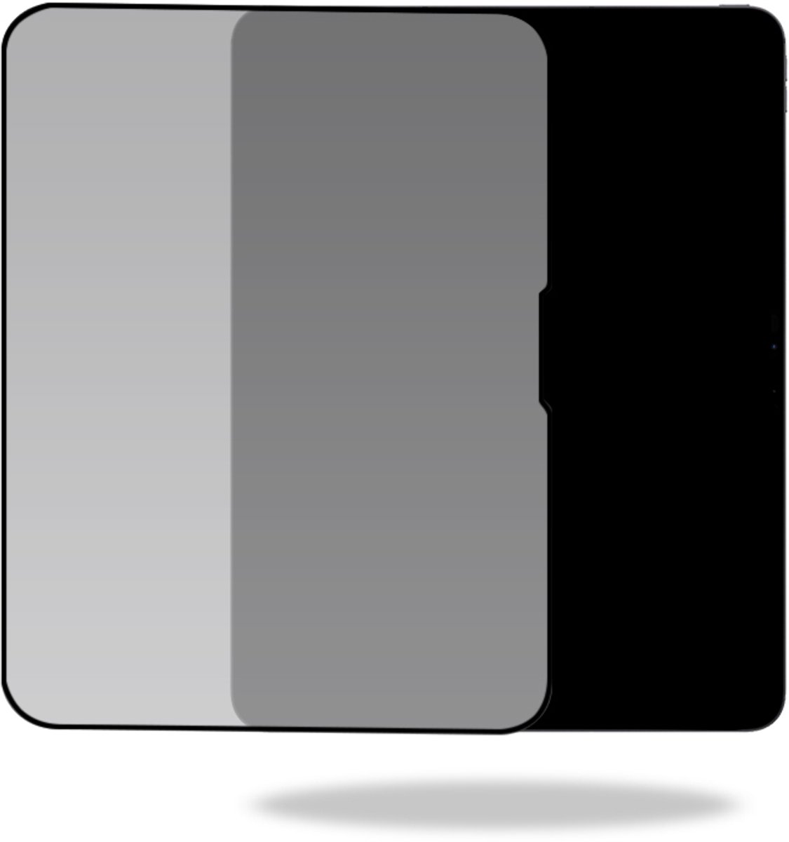 Mobilize Screenprotector geschikt voor Apple iPad Pro 13 Inch (2025) Glazen | Mobilize Screenprotector Privacy - Case Friendly - Zwart