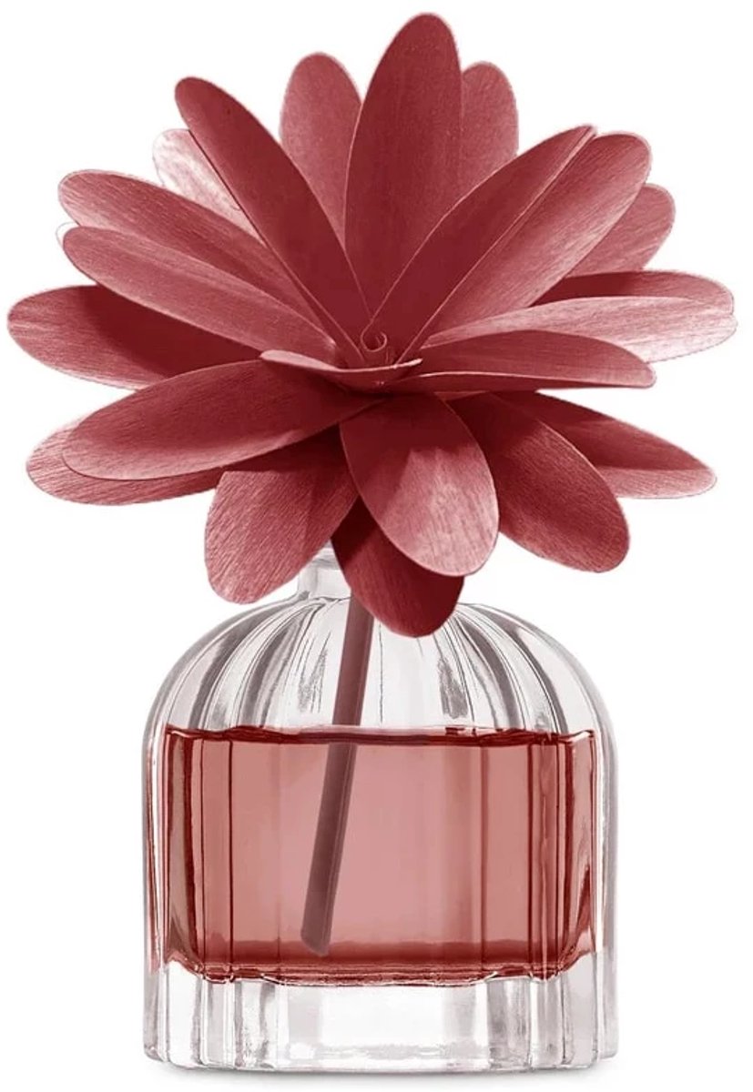 Muhà Flower diffuser 60ml rood - Arancio e Cannella