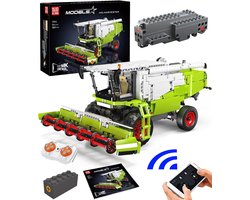 Mould king Maaidorser Tractor | Boerderij Trekker modelbouw | Creator classic autos’s bouwpakket | Compatibel met lego sluban of mega bloks | Hollandse cadeautjes | Technische speelgoed ideas voor expert volwassenen & kinderen | 1508 bouwstenen