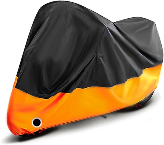 Motorhoes - 265*105*125CM - Scooterhoes - Motorfietshoezen - Waterdichte - 190T - Geschikt voor Binnen en Buiten - beschermt tegen uv-regen,stof,sneeuw - Oranje