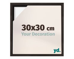 Your Decoration - Baklijst 30x30 cm - Eiken Donker - Baklijst voor Canvas - MDF - Lyon