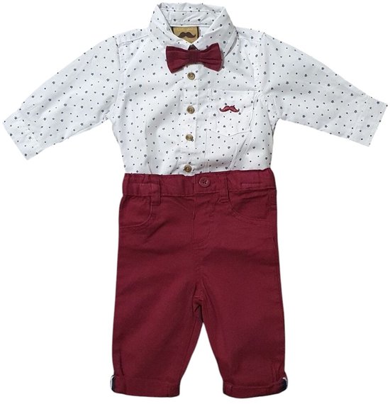 LITTLE GAND - Tenue 3 pièces avec nœud 'SPACESHIP' (12-18 mois)