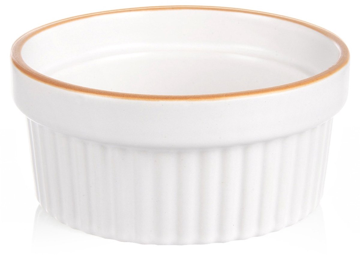 Creme Brulee Schaaltje Keramiek 11,5 cm, 290 ml - Ramekin - Oven - Ovenschaal - Snackkommen - Dipschalen - Kleine Kom voor Dipsauzen en Snacks