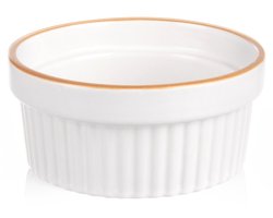 Creme Brulee Schaaltje Keramiek 11,5 cm, 290 ml - Ramekin - Oven - Ovenschaal - Snackkommen - Dipschalen - Kleine Kom voor Dipsauzen en Snacks